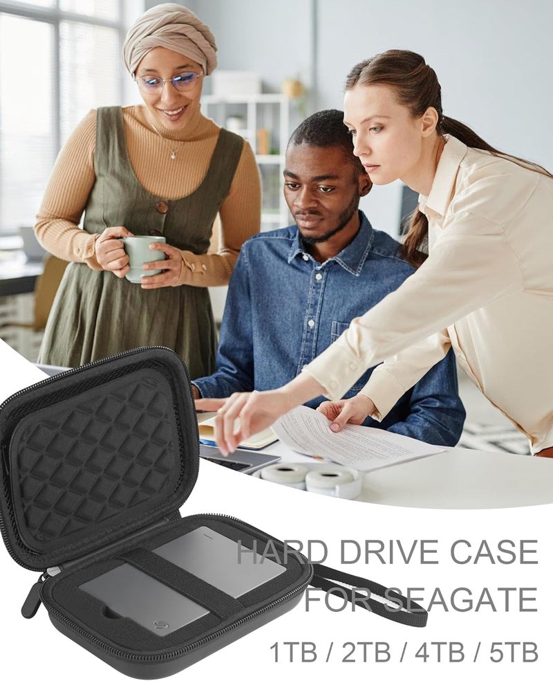 stukcaze External Hard Drive Case for Seagate 1TB 2TB 4TB 5TB HDD Hard Drives EVA Portable Carrying Case - Image 4
